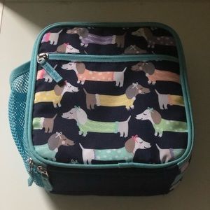PotteryBarn Kids female dachshund pattern lunchbox
